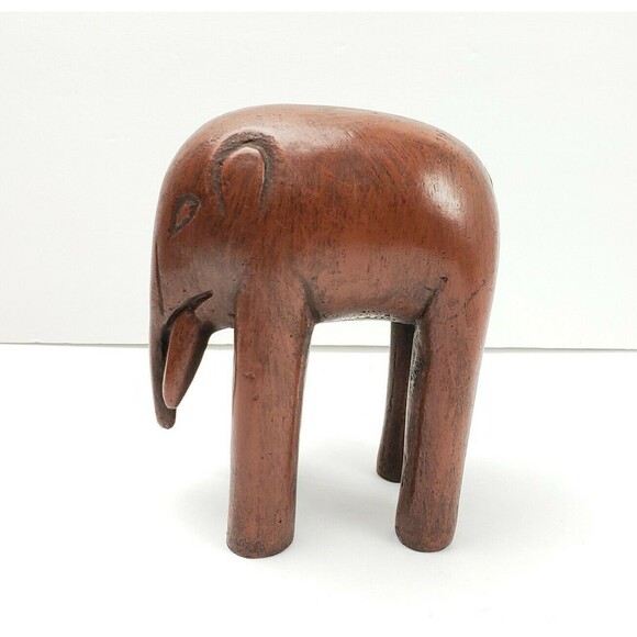 Austin Productions Inc MCM Elephant Ceramic Tribal Sculpture Signed Modernist - Picture 1 of 12
